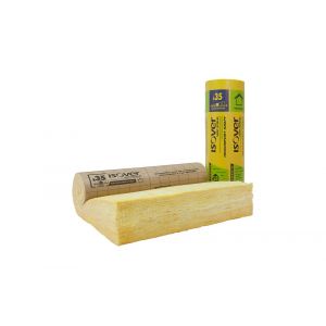 Rouleau de laine de verre Isoconfort35 Kraft Isover 2x1.2mEp.280mm R=8