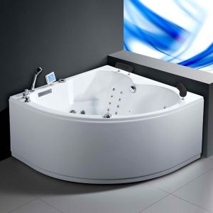 Baignoire balnéo d'angle 140x140 cm AQUA DROITE IDYNAMIC