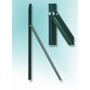 Piquet T en fer plastifié couleur vert hauteur 2,25 m