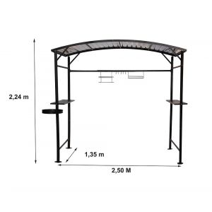Carport barbecue - Acier - 3.37m2