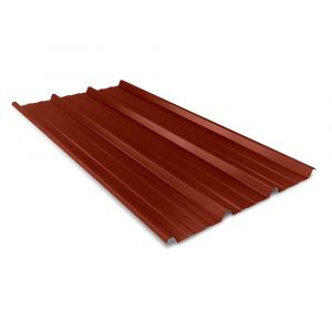 Plaque nervurée rouge 1000 Ep.0.5mm Lg.3000mm
