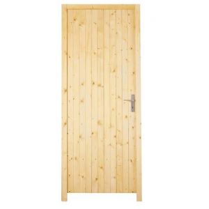 Bloc porte service en sapin - Poussant droit - 205x80cm