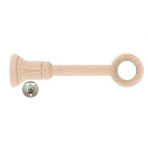 Support de tringle, réglable diamètre 28mm bois brut