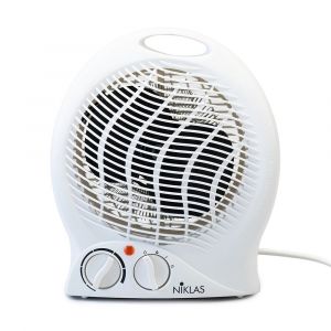 Chauffage &eacute;lectrique 2000W Radiateur Soufflant Climatiseur Portable Blanc Thermostat 5 &agrave; 35&deg;C NIKLAS