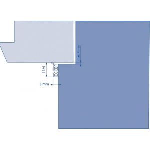 Joint d’isolation profil PTS-X 3m marron – ELLEN – 0505203