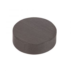8 aimants disque en ferrite noire adhesif d10mm 250g