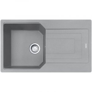 Franke Urban Evier de cuisine 860x500mm, UBG 611-86, Egouttoir r&eacute;versible, Fragranit +, Gris (UBG611-86SK)