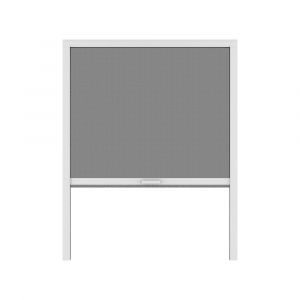 Moustiquaire enroulable fenêtre - Verticale - Alu - Blanc - 150x160cm