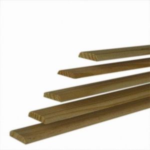 Chant plat Pin rustique 5x33mm L.1.98m - Lot de 5