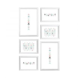Mur de cadres Easy blanc