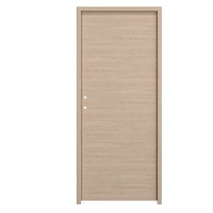 Bloc-porte poussant gauche  H.204 x l.73 MDF CHENE CLAIRE