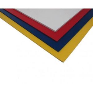 Plaque PVC expans&eacute; couleur Rouge, E : 5 mm, l : 50 cm, L : 100 cm