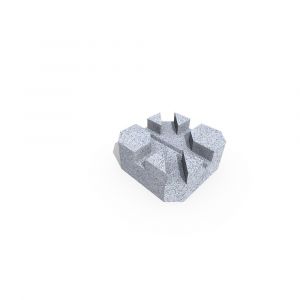 plot béton pour terrasse 24 x 24 x 10 cm