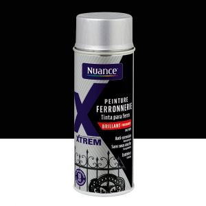 Peinture ferronnerie aerosol - Noir - Brillant - 400ml
