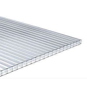 Plaque polycarbonate transparente - 3x0.98m epaisseur 10mm