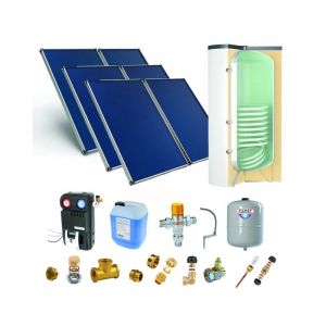 THERMADOR - Astrea Pack B - CESI : 6 capteurs solaires fixation toiture inclinée + ballon préparateur ECS 800L double échangeur - PSOLECSP68