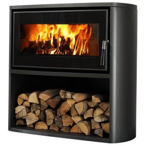 poêle à bois 7.7kw noir - fr9010570b