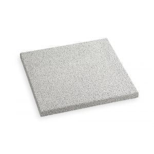 Dalle drainante cote biseaute 50x50x3,5 blanc