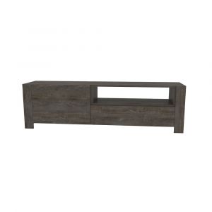 Piedmont 160 cm Meuble TV Armoires Battantes et Niche (Wenge)