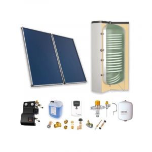 THERMADOR - Astrea Pack B - CESI : 2 capteurs solaires fixation toiture inclinée + ballon préparateur ECS 300L double échangeur - PSOLECSP23