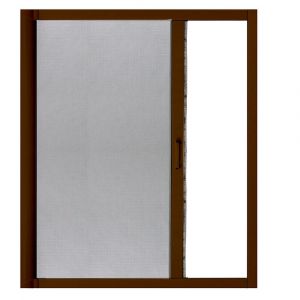 Moustiquaire enroulable latérale - Marron - 140x230cm