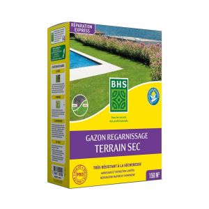 Gazon regarnissage terrain sec avec engrais 3kg