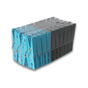 Paq-de 50 pinces linge plastique