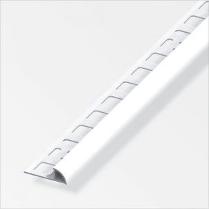 Profilé nez de marche en aluminium anodisé argent 10x2.5mm