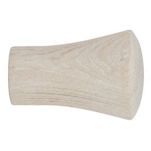 Embout tringle à rideaux, pommeau diamètre 28mm bois blanchi