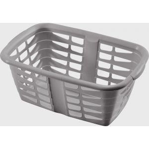 Prisma panier a linge rectang gris