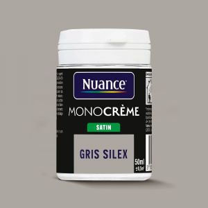 Testeur peinture MonoCr&egrave;me - Gris silex - Satin - 50ml