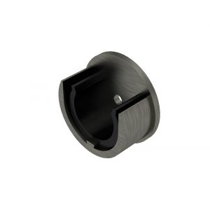 Lot de 2 naissances pour barre &agrave; rideau Diam 20mm Argent vieilli