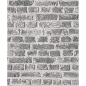 Papier peint LUTECE brique sablée Coloris Gris Clair
