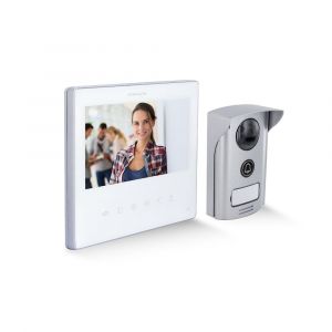 Visiophone filaire ultra fin 7'' - IP44 - Blanc - Chacon