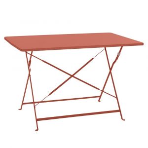 Table rect pliante terracotta COLORADO
