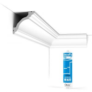 Pack 10 mètres Corniches Plafond C213 avec colle - Orac x Cimaises-et-plus - 8x8