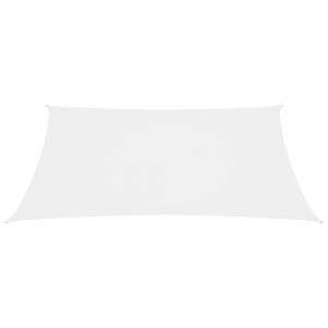 Voile toile d'ombrage parasol tissu oxford rectangulaire 3 x 4,5 m blanc 02_0009670