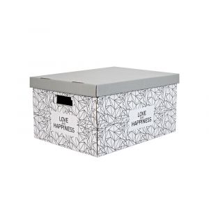 Clementina frog - lot de 2 boites de rangement love & happiness