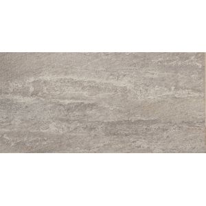 Carrelage extérieur effet pierre Volcan grip - Gris - 30x60cm