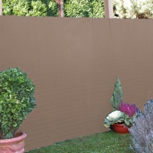 Canisse PVC Simple Face 1,5m x 3m Taupe