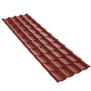Panneau tuile - PVC - Terracota - 2.18x0.72m