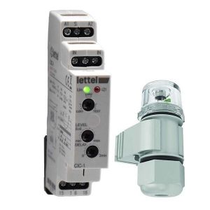 LETTEL - Interrupteur crépusculaire -1 relais inverseur 16A - tension 12 - 240v. - CIC-1