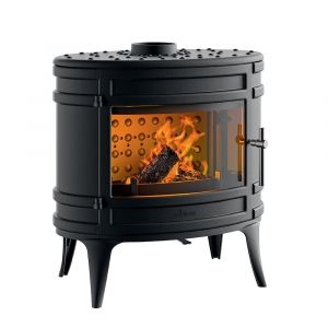 Poêle à bois Mandorin - Fonte - Anthracite - 8kW