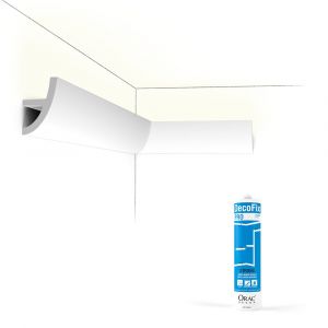 Pack 10 mètres Corniches Plafond C373 avec colle - Orac x Cimaises-et-plus - 8 x