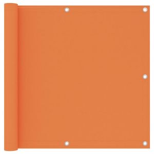 Écran de balcon brise pare vue protection confidentialité 90 x 400 cm tissu oxford orange 02_0010306