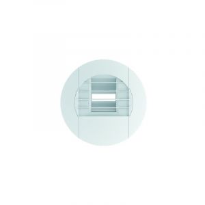 Bouche VMC hygroréglable cuisine à piles ALIZE HYGRO TEMPO HCP05 10-45/135 (manchette vendue séparément)