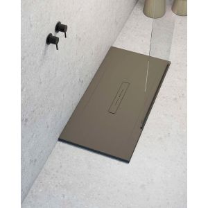 Receveur de douche extraplat rectangulaire gris 90x180 cm Clay