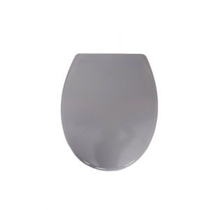 Abattant WC Kilk &agrave; fermeture lente - Duroplast - Gris