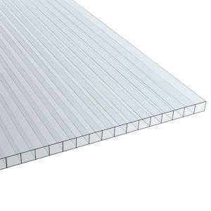 Plaque polycarbonate alv&eacute;olaire clair 10mm 2x1.05m