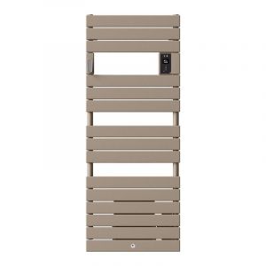 Radiateur sèche-serviettes électrique Riviera 2 - Avec soufflerie - 1000+1000W - Brun sable